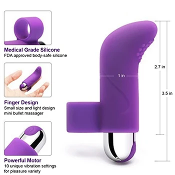 10 Greičio USB Įkrovimo Pirštų Vibratoriai Klitorio Stimuliacija Silikono Žaislai Moterims, Masažo Vibracija Suaugusiųjų Sekso Produktas