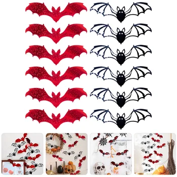 12pcs Dekoratyvinės 3D Šikšnosparniai Lipdukai 