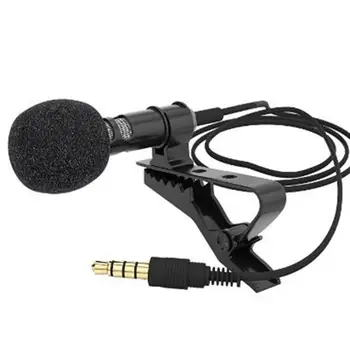 2024 Karšto Naujas Nešiojamas Mikrofonas (3,5 mm Jack prisegamas Microfono Mini Garso Mikrofonas, skirtas Kompiuteris, Nešiojamas, Mobilusis Telefonas, 3.5 mm Išorinis