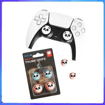 4pcs/set 4pcs/set Nykščio Rankena Dangteliai, PS5 Valdytojas Panda Modelio Silikono Analog Stick Kepurės Pakeitimo Thumbstick Kepurės