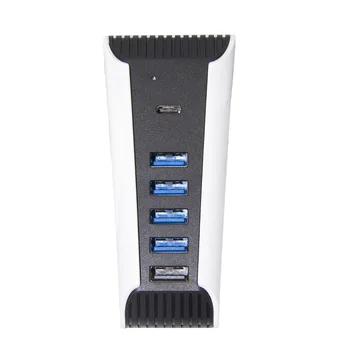 5 in1 USB Skirstytuvo Expander Centru PS5 USB Hub USB3.0 Splitter Expander Pratęsimo High Speed Multi Port Adapteris, skirtas PS5