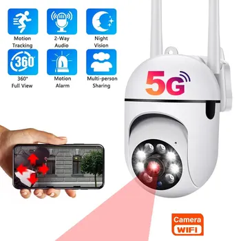 A7 Wi-fi IP Kamera Lauko 4X Skaitmeninis Priartinimas Belaidžio Apsaugos Stebėjimo Kameros AI žmonėmis Dviejų krypčių Garso Naktinių Spalvų Cam