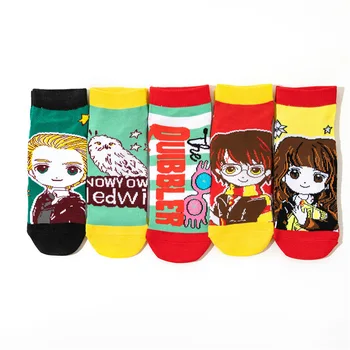 Animacinių filmų Japonija moteris kojinių anime ponios kojinės plonos Moterų spausdinti laimingas trumpas sox Porų medvilnės vintag vasaros sokken