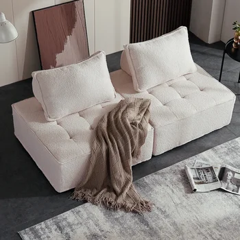 Atpalaiduojantis Balto Sofa-Modernūs, Prabangūs Dizaino Svetainė, Sofa-Lova, Minkšta Lova Karieta Longue Divano Di Soggiorno Lusso Kiemo Baldai