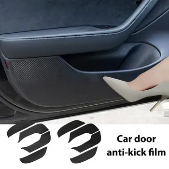 Automobilių Durų Anti Kick Filmas Tesla Model 3 Dirvožemio-Įrodymas, Mat Dirvožemio-Įrodymas, Mat Pusės Krašto, Automobilių Lipdukai Padengti Anti-Scratch Apsaugos Padas
