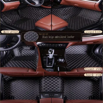 Automobilių kilimėliai Audi A6 C5 C6 C7 A4 B6 B7 B8 Allroad Avant koja atveju aukštos kokybės anti slip automobilių stilius įdėklai