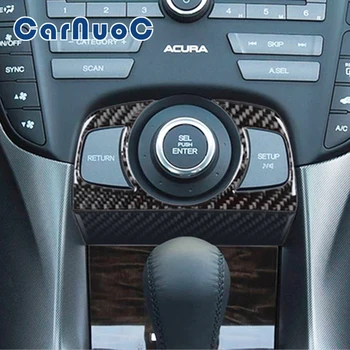 Automobilių Lipdukai Honda Acura TL 2009-2014 M. SEL paspauskite Mygtuką ĮVESTI Dekoratyviniai Aksesuarai Auto Anglies Pluošto Interjero Dangčio Apdaila