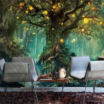 beibehang Užsakymą tapetai 3d freskos gražus fantazijos miško, norinčių medžio kambarį, TV foną, sienos dokumentų namų dekoro freskos