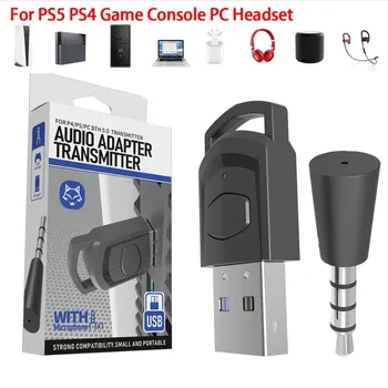 Belaidžio Žaidimo Garso Ausinių Adapteris Imtuvas PS5 PS4 Žaidimų Konsolės PC 