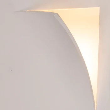 Borderless Įterptųjų Gipso Sienos Lempos Įleidžiamas LED Profilis Linijinės Sienos Šviesos Mados Kūrybos Rip Atviros Sienos Lempa 24V E14