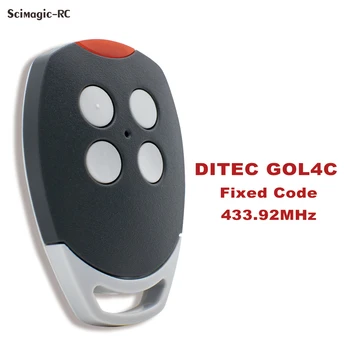 DITEC GOL4C Garažo vartų Nuotolinio Valdymo 433MHz Fiksuotojo Kodas Vartai Opener Nešiojamą Klavišą Siųstuvas