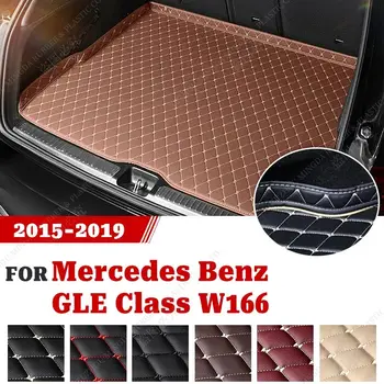 Dėvėti, Atsparus PU Odos Automobilio bagažo skyriaus Kilimėlis Mercedes Benz GLE Klasės W166 GLE 350 450 580 2015 m. 2016 m. 2017 m. 2018 m. 2019 m.
