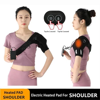 Elektros Šildymo Pečių Massager Vibracijos artritu, diržas, USB Skausmo Petnešomis Wrap Šilumos Suspausti Peties Atleisti Fatig