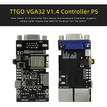 FabGL VGA32 VGA ESP32 PSRAM Modulis V1.4 Valdytojas PS/2 Pelę, Klaviatūrą Grafikos Biblioteka Žaidimas ANSI/VT Galinių Grandinių