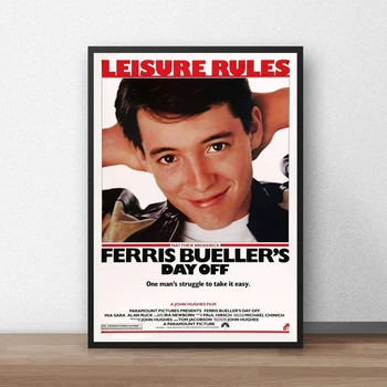 Ferris Bueller ' s Day Off Klasikinio Filmo Plakatas Drobė Spausdinimo Namų Apdaila, Sienų Dažymas ( be Rėmelio )