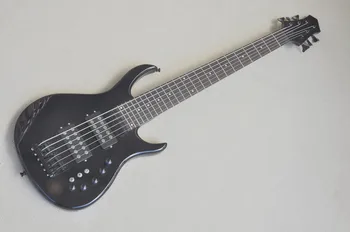 Gamyklos Custom 6 Stygos Elektrinė Bosinė Gitara su Juoda Aparatūros,Raudonmedžio Fingerboard,Pateikti Individualų Paslaugos