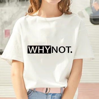 Harajuku laišką, Print T Shirt Moterims 2019 naujas Vasaros Moterų marškinėliai mados Tee Hipster Ponios Plonas skirsnio viršūnes Marškinėlius Drabužiai