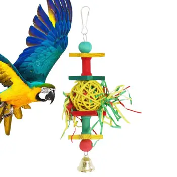 Ieškoti Maisto Smulkintuvas Žaislai Paukščių Maitinimosi Smulkinimo Žaislai Su Metaliniu Kabliu Naminių Paukščių Prekių Amatų Žaislas Cockatiels Papūgos