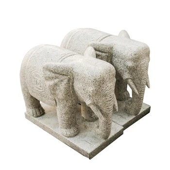 Individualų akmens dramblys papuošalai, pora vyrų ir moterų dramblys tarpininkų, geltonųjų rūdžių akmens drambliai