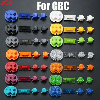 JCD 1 Komplektas Tinka Game boy color Mygtuką Shell GBC Spalvos Mygtukai, GBC Žaidimas pakeitimo Mygtuką Rinkinys 