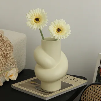 Kūrybinės Keramikos Vaza Nereguliarus Gėlių Kompozicijų Konteinerių Kambarį Hydroponic Dekoro Vaza Kambarį 