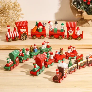 Mediniai/Plastikiniai Traukinio Kalėdų Ornamentu Linksmų Kalėdų Dekoracija Namuose Kalėdų Dekoracijas Namų Likvidavimo