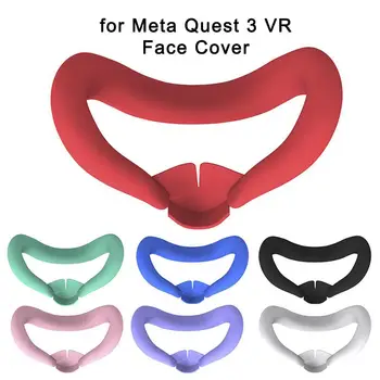 Meta Quest 3 Silikono VR Veido Kaukė Sweatproof VR Veidą Padengti Lightproof Kaukė Veido Pagalvę galima Skalbti Pakeitimo Priedai