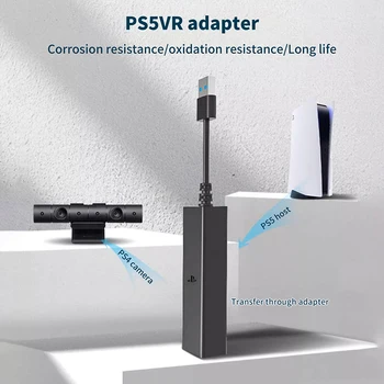 NAUJA PS5 VR Kabelis Adapteris PS5 Konsolės USB 3.0, Mini vaizdo Kameros Jungtis PS VR P5 Kabelis Adapteris PS5 Priedai