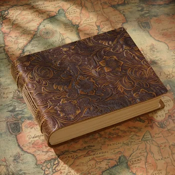 Oda Notebook Derliaus Dienoraščio Sąsiuvinis Kūrybos Sąsiuvinis Rankų Darbo Eskizas Knygos Karvės Odos Knyga