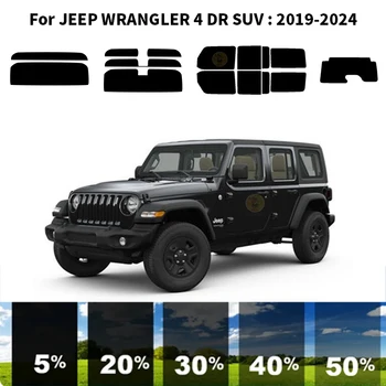 Pjaustytuose nanoceramics automobilių UV Lango Atspalvis, Rinkinys, Automobilių Langų Plėvelės JEEP WRANGLER 4 DR VISUREIGIS 2019-2024