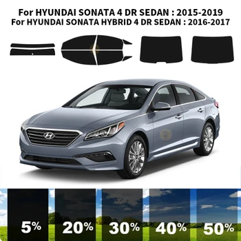 Pjaustytuose nanoceramics automobilių UV Lango Atspalvis, Rinkinys, Automobilių Langų Plėvelės HYUNDAI SONATA 4 DR SEDANAS 2015-2019