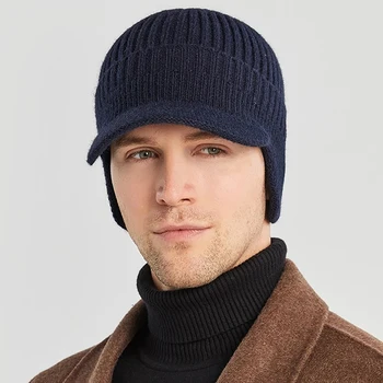Prekės Vyrų Žiemos Megzti Skrybėlę Lauko Dviračių Ausų Apsaugos Šiluma Pasiekė Bžūp Atsitiktinis Mados Sunhat Bombonešis Skrybėlės