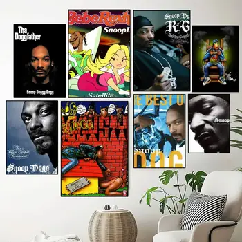 Reperis S-Snoop D-Dogg PLAKATAS Spaudinių Sienų Tapybos Miegamojo Kambarį Sienos Lipdukas Mažas