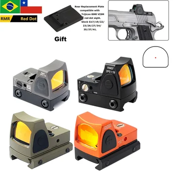 Taktinis Metalo Glock RMR Red Dot Akyse Reguliuojamas Kolimatorius Pistoletas Reflex Glock Medžioklės AR15 M4 Optika taikymo Sritis