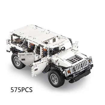 Techniniai Orv Statyti Blokuoti Hummers H2 Modelis Su Šviesos 2.4 ghz Radijo Nuotolinio Valdymo Transporto priemonių Garo Plytų App Rc Automobilių Žaislas Dovana