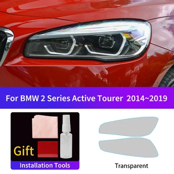 Tinka 2 Serijos BMW Active Tourer 2014-2019 automobilio priekinis žibintas priešrūkinis uodegos šviesos plėvelė,Spalva keičiasi filmas apsauginiai lipdukai