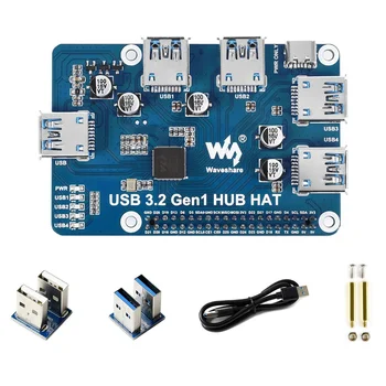 USB 3.2 Gen1 HUB SKRYBĖLĘ Plėtros Valdybos 4 B 3 B+ 3 B 2B Zero Zero 2 W Nulio WH,Plug and Play