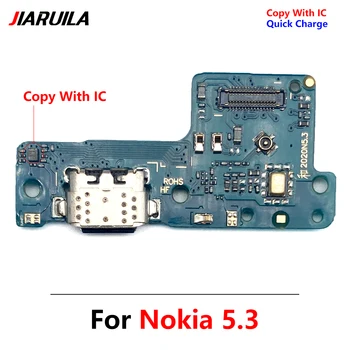 USB Įkroviklis Dokas Valdybos Nokia 5.3 USB Įkrovimo lizdas Jack Valdybos Prisijungti Mikrofonas