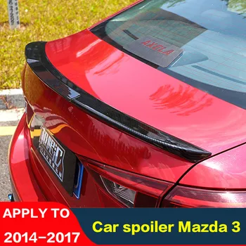 UŽ Mazda 3 Axela Automobilio Spoileris, Galinis Kamieno Uodegos Peleko 2014-2017 ABS Spalvos Aptakas Anglies Pluošto Uodega Tinka Keturių durų Sedanas