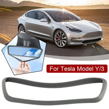 Už Tesla Model 3/Y galinio vaizdo Veidrodis Raštas Padengti Apsaugoti Rėmo Raštas Silikono Krašto Ekraną, Reikmenys, Rėmo Atveju N3V9