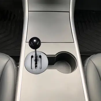 Už Tesla Model 3 Y Puodelio Laikiklis Konsolės Priedą-Dekoratyvinių Vandens Pozicija Pavarų Perjungimo Svirties Jungiklis Idealus L9