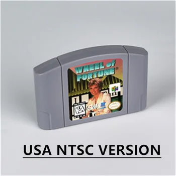 Wheel of Fortune Retro 64 Bitų Žaidimų Kasetė JAV Versija NTSC FormatChidren Dovana Žaidimų